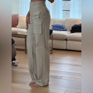 Tall Beige Cargo Pants